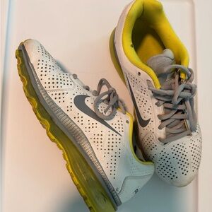 Nike White and Yellow Running Shoes